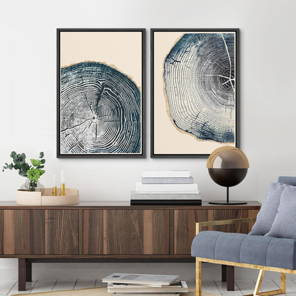 ARTCANVAS Calm Blue And orders Navy Blue Modern Canvas Art Print